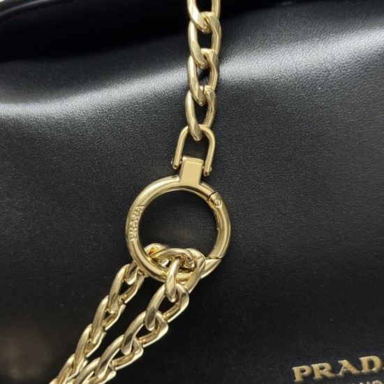 Premium Replica Prada Tumulte Small Shoulder Bag 1BD395 Black Fake Clone AAAAA Replica Prada Tumulte Small Shoulder Bag 1BD395 Black Fake