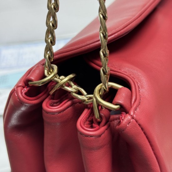 AAAAA Replica Prada Tumulte Small Shoulder Bag 1BD395 Red Fake
