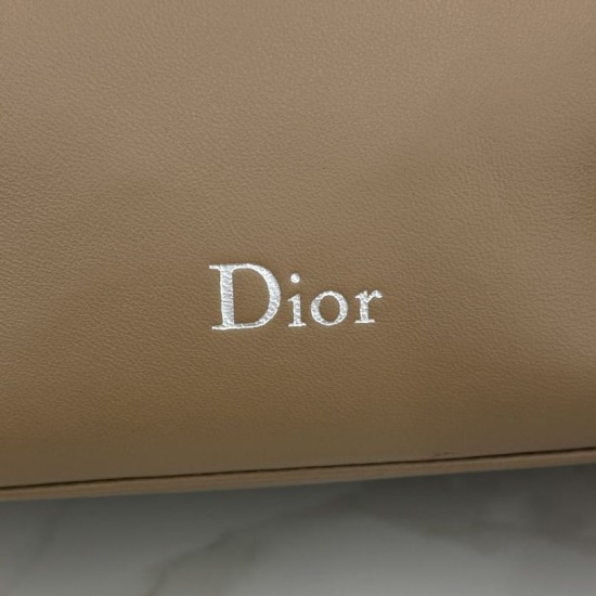 AAAAA Replica Dior Bow Clutch Brown Fake