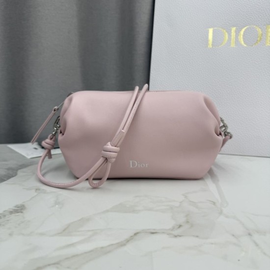 AAAAA Replica Dior Bow Clutch Pink Fake