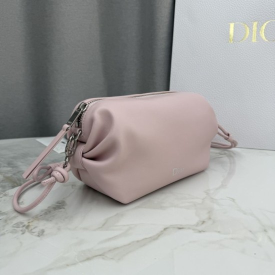 AAAAA Replica Dior Bow Clutch Pink Fake