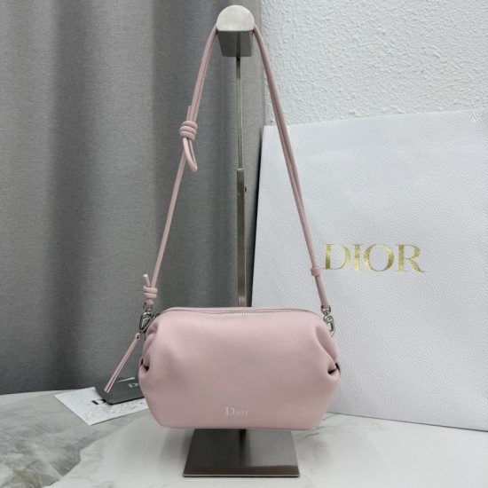 AAAAA Replica Dior Bow Clutch Pink Fake