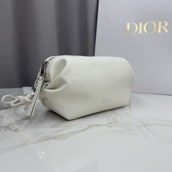 AAAAA Replica Dior Bow Clutch White Fake