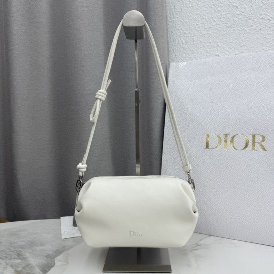 AAAAA Replica Dior Bow Clutch White Fake