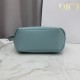 AAAAA Replica Dior Bow Clutch Tourmaline Blue Fake