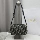 AAAAA Replica Dior Bow Oblique Bag Blue Jacquard Fake