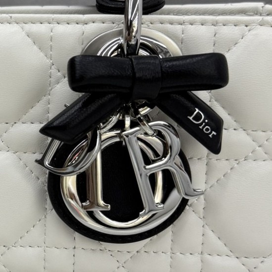 Premium Replica Dior Lady D-Joy Micro Bag Latte Cannage White Fake Clone AAAAA Replica Dior Lady D-Joy Micro Bag Latte Cannage White Fake