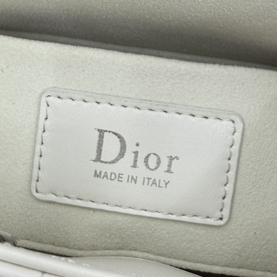 Premium Replica Dior Lady D-Joy Micro Bag Latte Cannage White Fake Clone AAAAA Replica Dior Lady D-Joy Micro Bag Latte Cannage White Fake