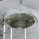 AAAAA Replica Dior Trianon Bag with Flat Macrocannage Chain White Fake