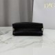 AAAAA Replica Dior Trianon Bag with Flat Macrocannage Chain Black Fake