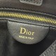 AAAAA Replica Dior Trianon Bag with Flat Macrocannage Chain Black Fake