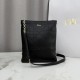 AAAAA Replica Dior Trianon Bag with Flat Macrocannage Chain Black Fake