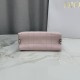 AAAAA Replica Dior Trianon Bag with Flat Macrocannage Chain Pink Fake