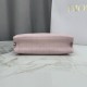 AAAAA Replica Dior Trianon Bag with Flat Macro-Cannage Chain Pink Fake