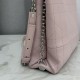 AAAAA Replica Dior Trianon Bag with Flat Macro-Cannage Chain Pink Fake