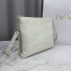 AAAAA Replica Dior Trianon Bags with Flat Macrocannage Chain White Fake