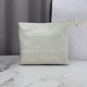 AAAAA Replica Dior Trianon Bags with Flat Macrocannage Chain White Fake