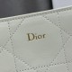 AAAAA Replica Dior Trianon Bags with Flat Macrocannage Chain White Fake
