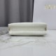 AAAAA Replica Dior Trianon Bags with Flat Macrocannage Chain White Fake