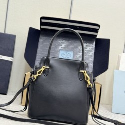 AAAAA Replica Prada Carry Mini Tote Bag 1BA496 Black Fake