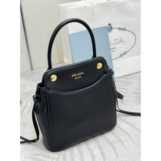 AAAAA Replica Prada Carry Mini Tote Bag 1BA496 Black Fake
