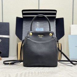 AAAAA Replica Prada Carry Mini Tote Bag 1BA496 Black Fake