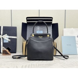 AAAAA Replica Prada Carry Mini Tote Bag 1BA496 Black Fake