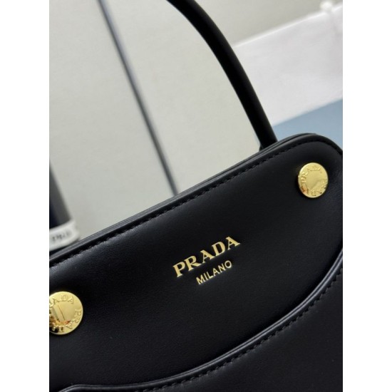 AAAAA Replica Prada Carry Mini Tote Bag 1BA496 Black Fake