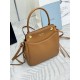 AAAAA Replica Prada Carry Mini Tote Bag 1BA496 Brown Fake