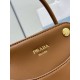AAAAA Replica Prada Carry Mini Tote Bag 1BA496 Brown Fake
