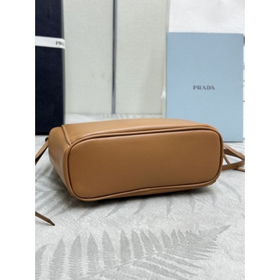 AAAAA Replica Prada Carry Mini Tote Bag 1BA496 Brown Fake