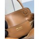 AAAAA Replica Prada Carry Mini Tote Bag 1BA496 Brown Fake
