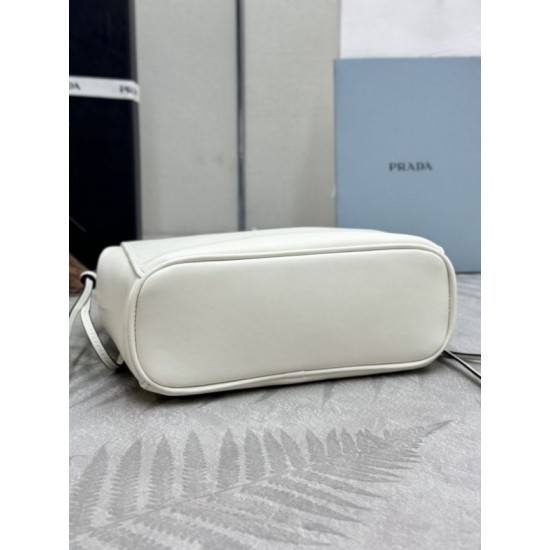 AAAAA Replica Prada Carry Mini Tote Bag 1BA496 White Fake