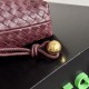Premium Replica Bottega Veneta Intrecciato Drawstring Bags Burgundy Fake Clone AAAAA Replica Bottega Veneta Intrecciato Drawstring Bags Burgundy Fake