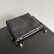 AAAAA Replica Bottega Veneta Intrecciato Drawstring Bags Black Fake