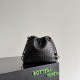 AAAAA Replica Bottega Veneta Intrecciato Drawstring Bags Black Fake