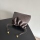 AAAAA Replica Bottega Veneta Intrecciato Drawstring Bags Coffee Fake