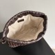 AAAAA Replica Bottega Veneta Intrecciato Drawstring Bags Coffee Fake
