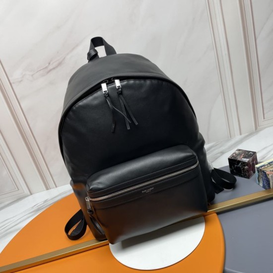 AAAAA Replica YSL Saint Laurent City Backpack Black Matte Fake
