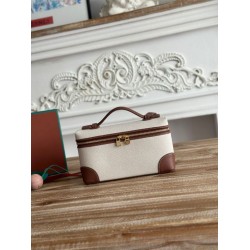 AAAAA Replica Loro Piana Extra Pocket Bum Bag L19 with Top Handle Brown Fake