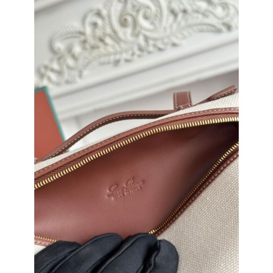 Premium Replica Loro Piana Extra Pocket Bum Bag L19 with Top Handle Brown Fake Clone AAAAA Replica Loro Piana Extra Pocket Bum Bag L19 with Top Handle Brown Fake