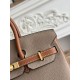 AAAAA Replica Hermès Birkin Bag 25cm/30cm Two-Tone Togo Brown/Gray Fake