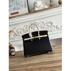 AAAAA Replica Hermès Birkin Bag 25cm/30cm Two-Tone Togo Black/White Fake