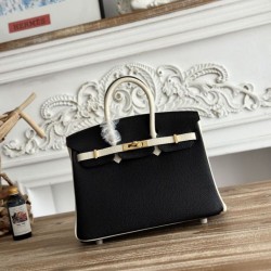 AAAAA Replica Hermès Birkin Bag 25cm/30cm Two-Tone Togo Black/White Fake