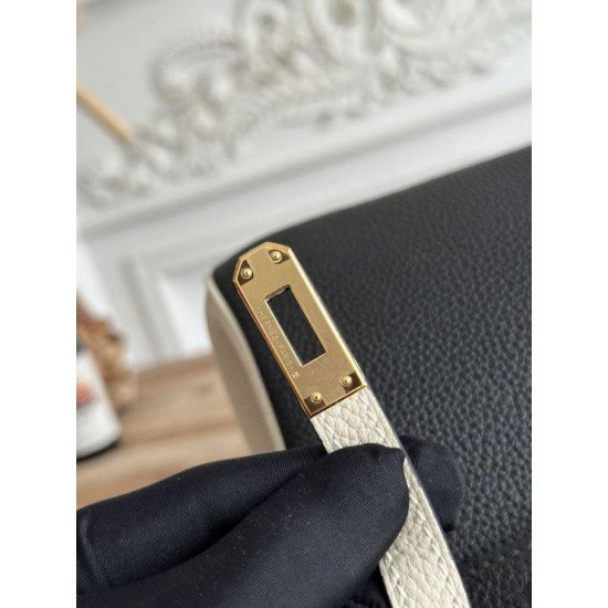AAAAA Replica Hermès Birkin Bag 25cm/30cm Two-Tone Togo Black/White Fake