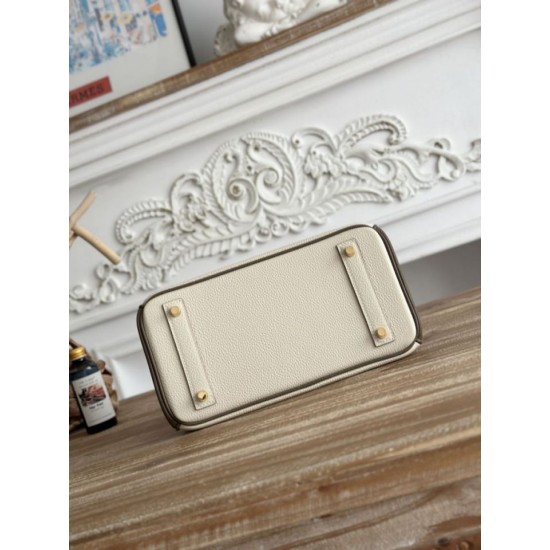 AAAAA Replica Hermès Birkin Bag 25cm/30cm Two-Tone Togo White/Brown Fake