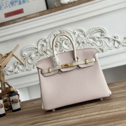 AAAAA Replica Hermès Birkin Bag 25cm/30cm Two-Tone Togo Pink/White Fake