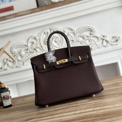 AAAAA Replica Hermès Birkin Bag 25cm/30cm Two-Tone Togo Burgundy Fake