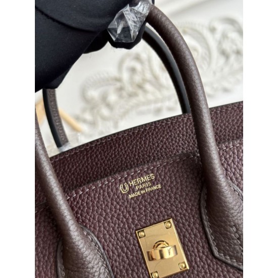 AAAAA Replica Hermès Birkin Bag 25cm/30cm Two-Tone Togo Burgundy Fake