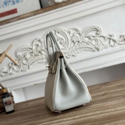 AAAAA Replica Hermès Birkin Bag 25cm/30cm Two-Tone Togo White/Blue Fake